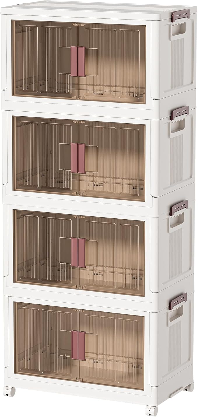 60GAL/240QT 4 Tier Large Stackable Storage Bins by Rimulux