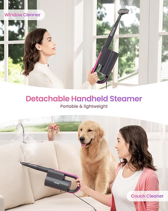 Schenley 19-in-1 Steam Mop Dual-Rod Design - Image 4