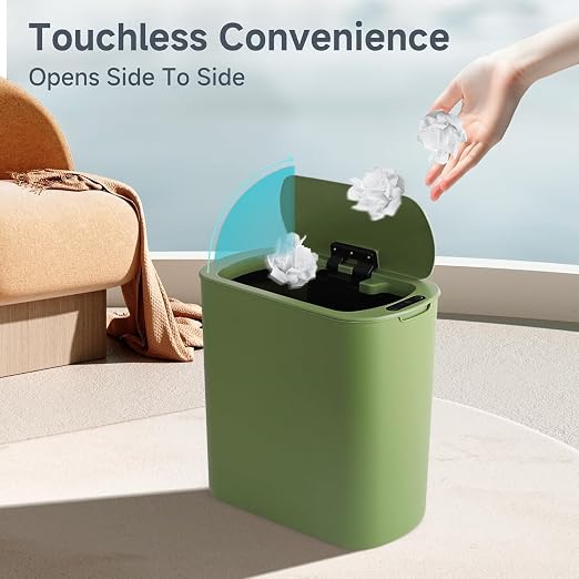 5 Gallon Motion Senor Bathroom Trash Can - Image 2
