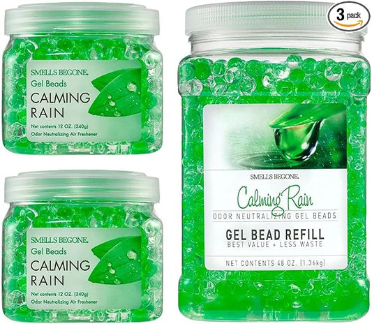 SMELLS BEGONE Odor Eliminator Gel Bead Value Pack - 72 oz - Air Freshener by SMELLSBEGONE