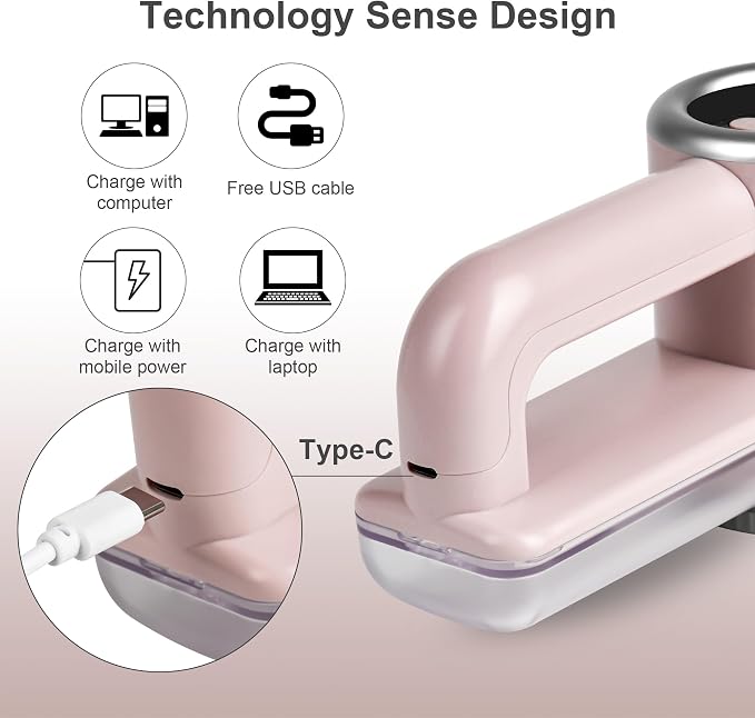 iRUNTEK Rechargeable Fabric Shaver｜3-Speed Lint Shaver - Image 5