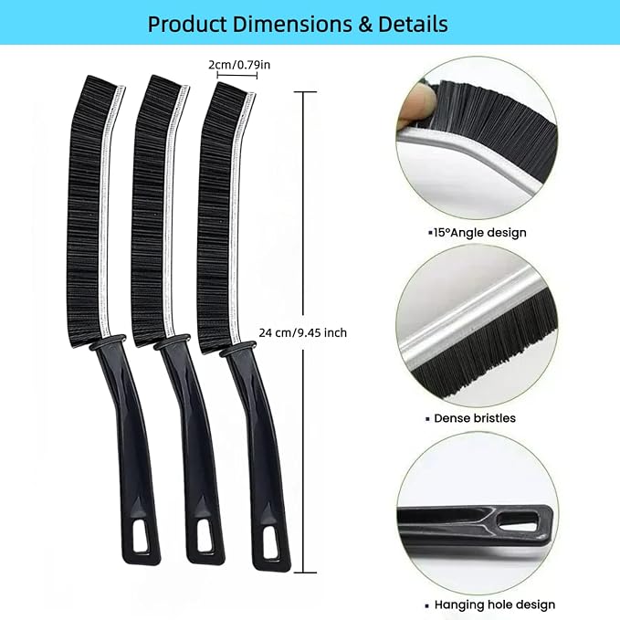 Crevice Cleaning Brush, Bathroom Gap Brush, Grout Brush, Cleaning Tools - Image 3