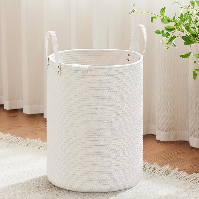 VIPOSCO Tall Laundry Basket, Large Dirty Clothes Hamper by VIPOSCO
