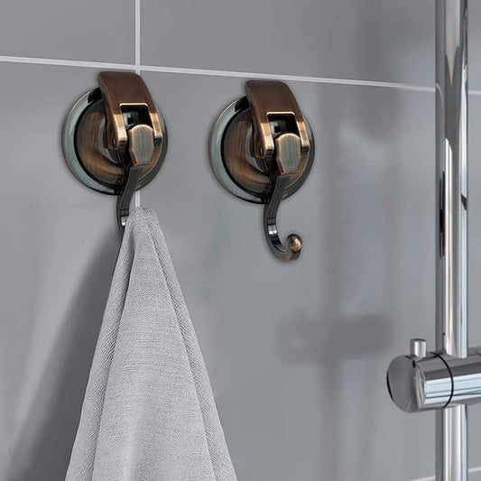 Heavy Duty Vacuum Suction Shower Hooks, Glass Suction Cup, - Image 2