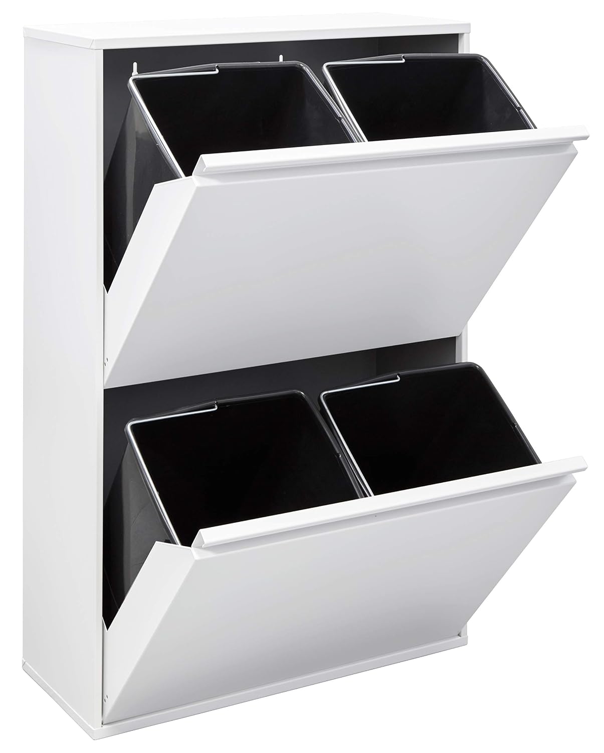 Arregui Trash and Recycling Bin with 4 Cubes, Basic CR601-B