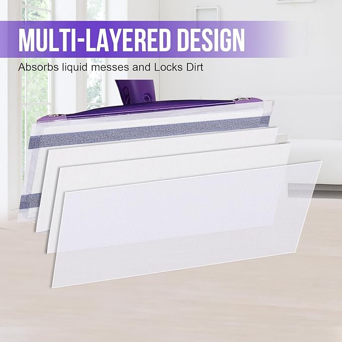 Mopping Pad Refill for Wet Jet Mop, Disposable Multi Surface Wetjet Hardwood - Image 3