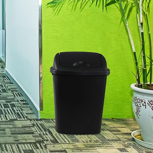 Bringer 6 Gallon Swing Top Trash Can, Plastic Garbage Can - Image 6