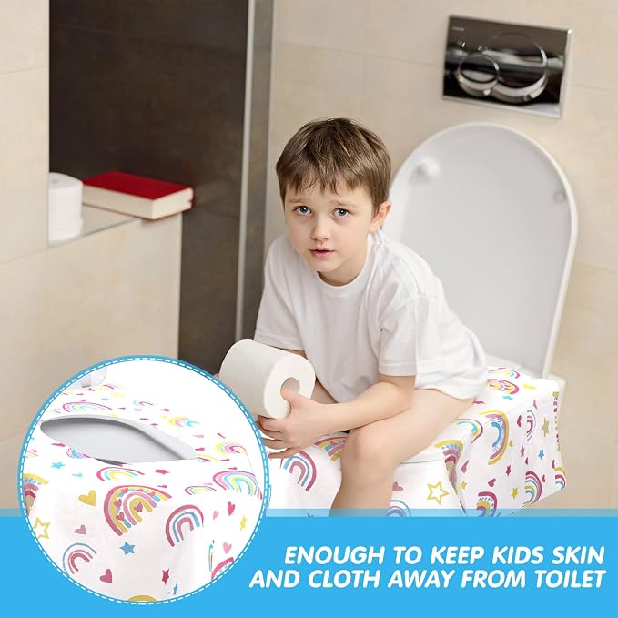 50 Packs Disposable Toilet Seat Covers Extra Large Individually Wrapped - Image 6