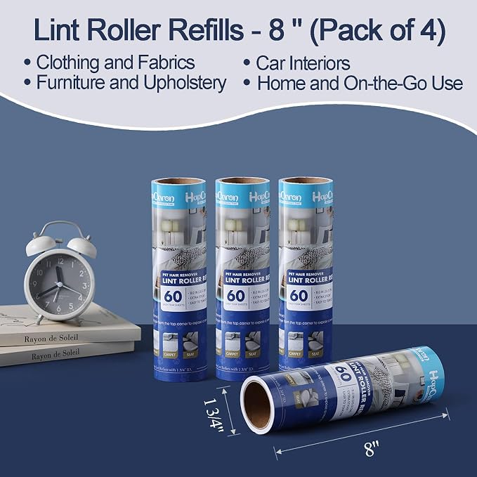 8 inch Large Surface Lint Roller Refills - Image 2