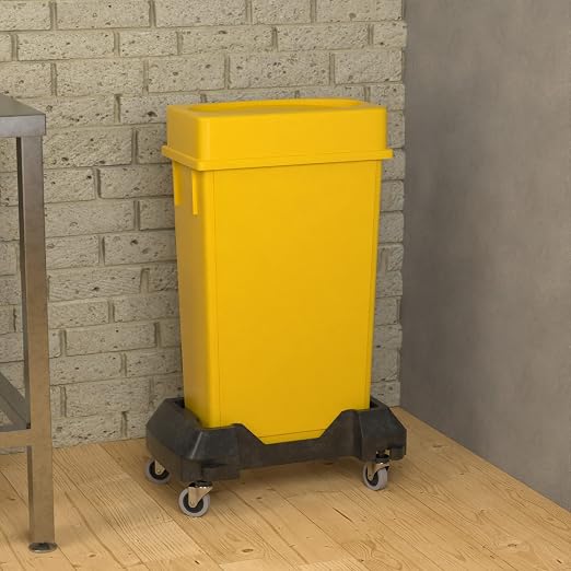 23 Gallon Yellow Slim Jim Trash Can - Image 4