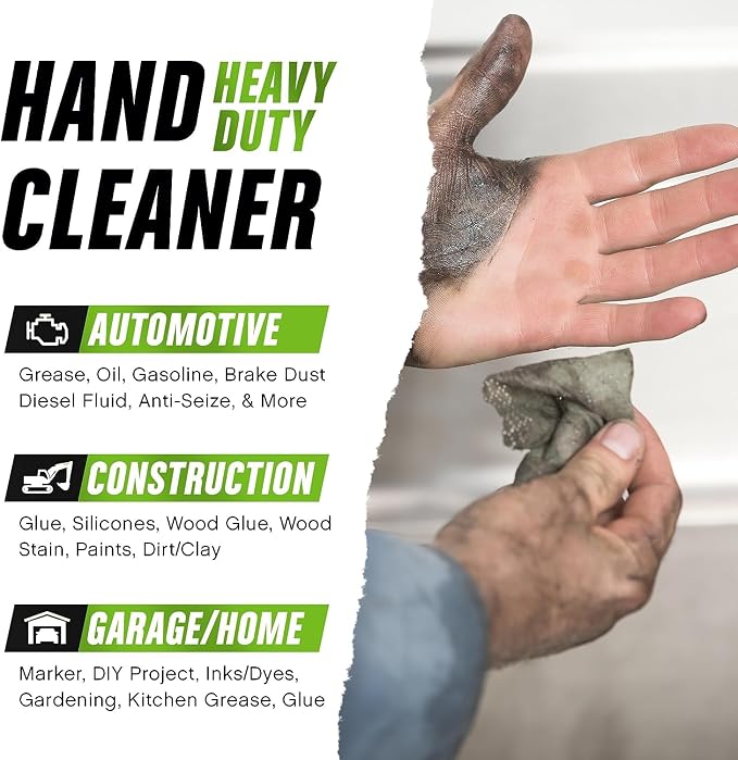 Grip Clean Heavy Duty Hand & Tool Cleaning Wipes – Waterless Hand Cleaner - Image 5