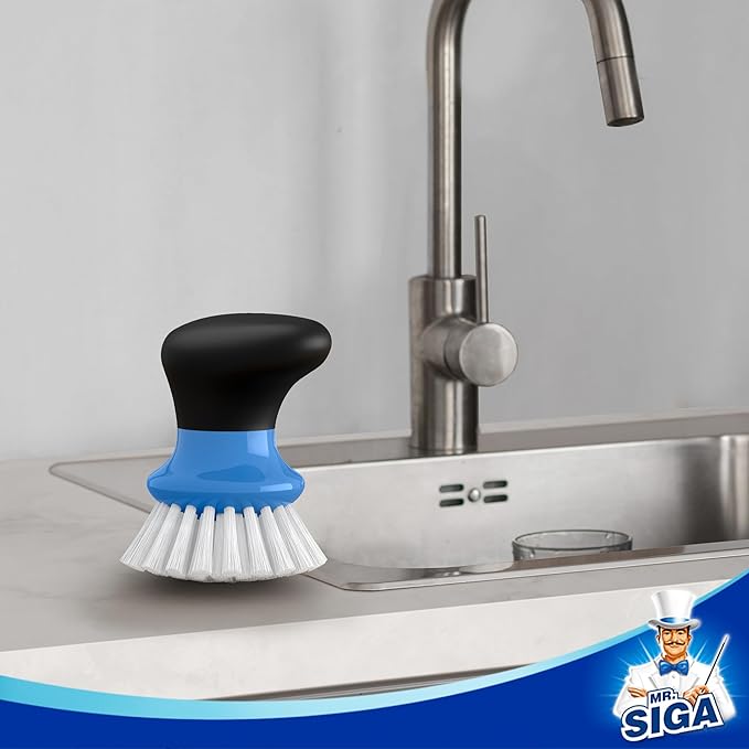 MR.SIGA Dish Scrub Brush, Palm Brush Dish Scrubber - Image 6