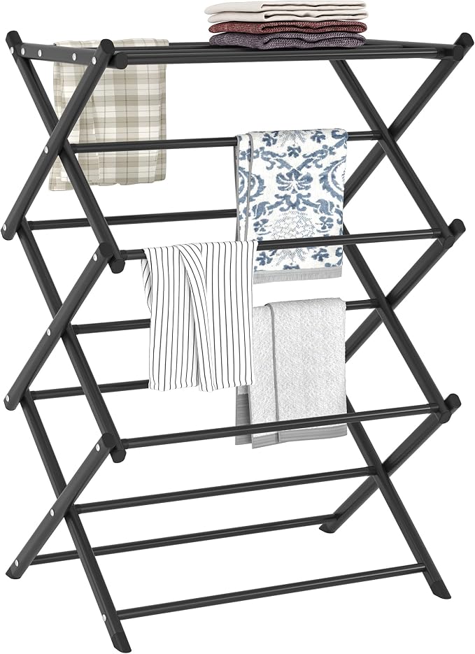 Household Indoor Folding Clothes Drying Rack, Dry Laundry and Hang Clothes by FKUO