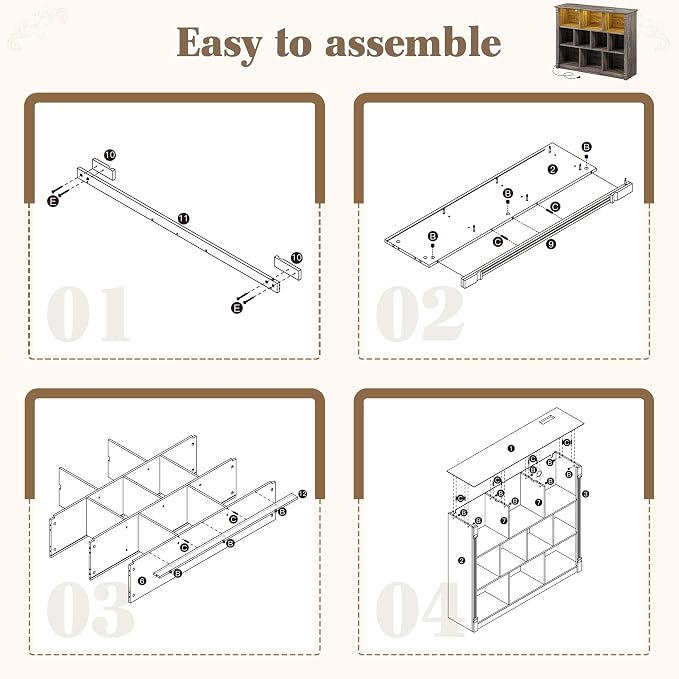 EnHomee 10 Cube Storage Organizer - Image 8