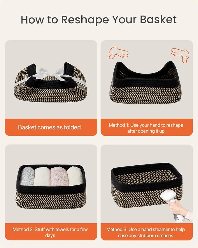 Small Woven Basket, Storage Basket - Image 8