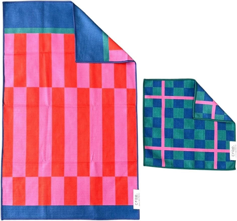 Microfiber Hand Towel & Washcloth Set of 2 by CraeHome
