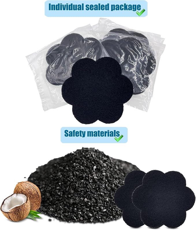 12-Pack Universal Trash Can Odor Absorbing Filters, Activated Charcoal - Image 3