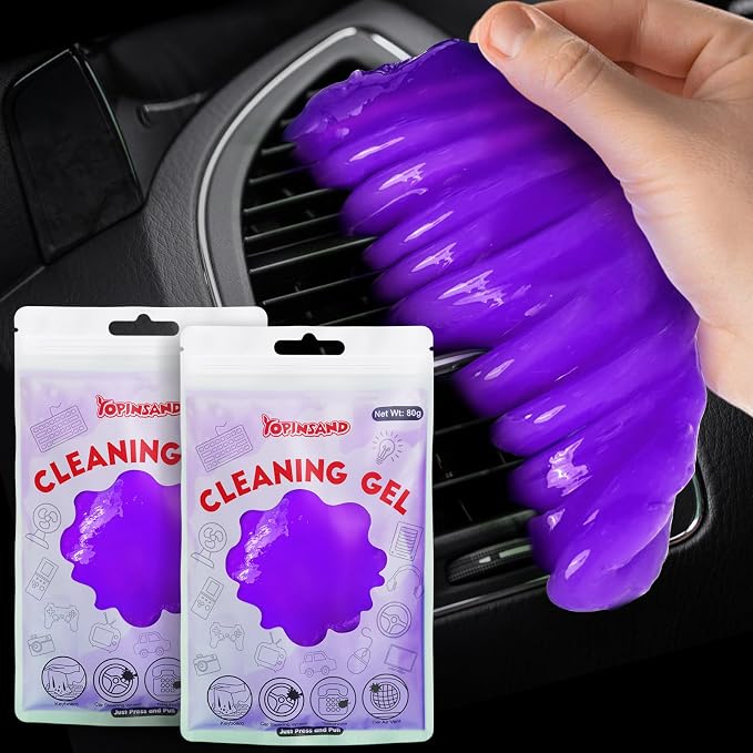Car Cleaning Gel, 2 Pack Car Cleaning Putty, Universal Auto Deatiling Tools by YOPINSAND