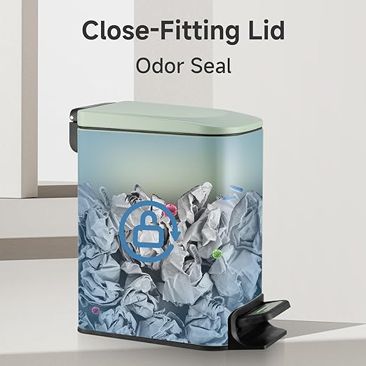TIPGO Slim Bathroom Trash Can - Image 6