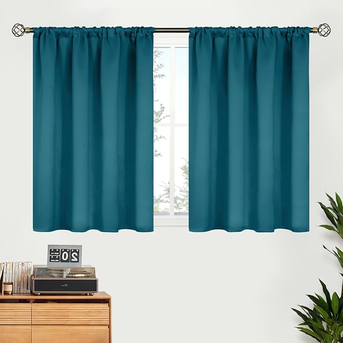 BGment Peacock Blue Blackout Curtains by BGment