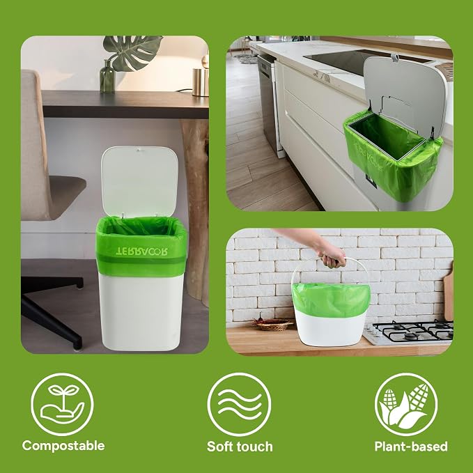 3 Gallon Compostable Trash Bags, 100 Bags Compost Bags - Image 8