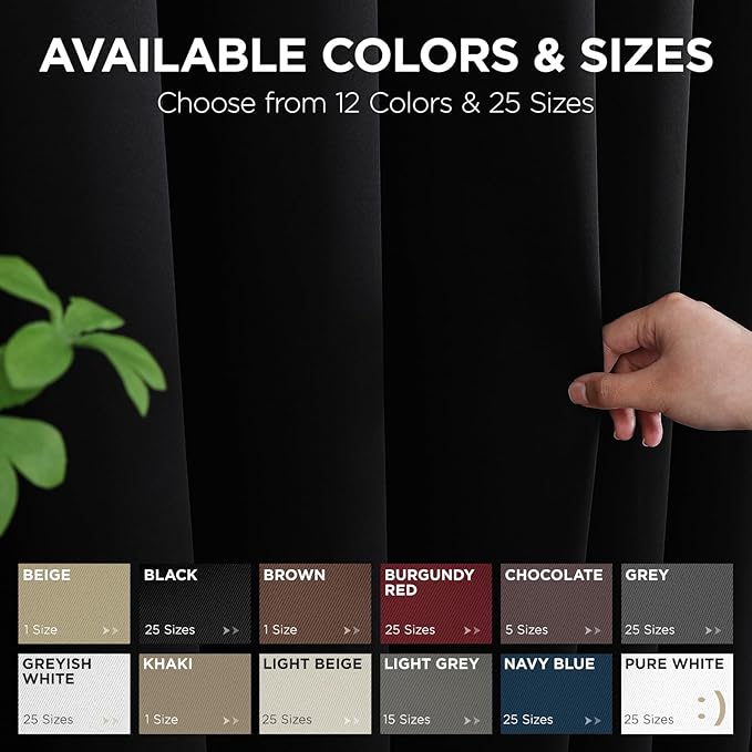 Joydeco Blackout Door Curtain for Doorway Privacy 72 Inches Long, Grommet - Image 7