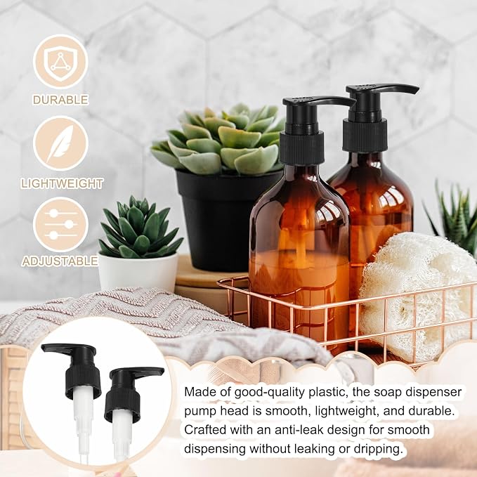 uxcell 16 Pcs Soap Dispenser Pump Heads Soap Dispensers Top Pumps Replacement - Image 4