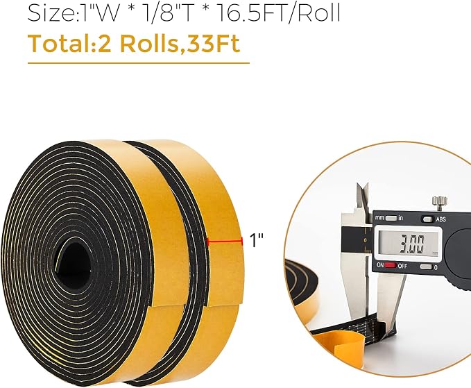 33 Feet Weather Stripping Door Seal, Window Insulation - Image 3