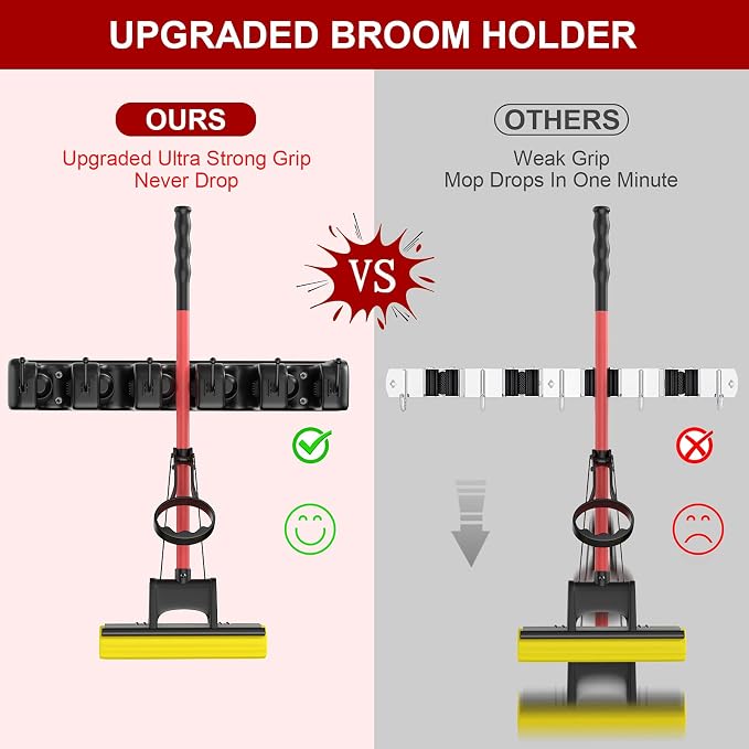LETMY Broom Holder Wall Mount - Image 2
