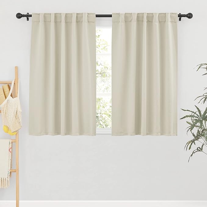 RYB HOME Small Window Curtains Blackout, Privacy Thermal Insulating Drapes by RYBHOME