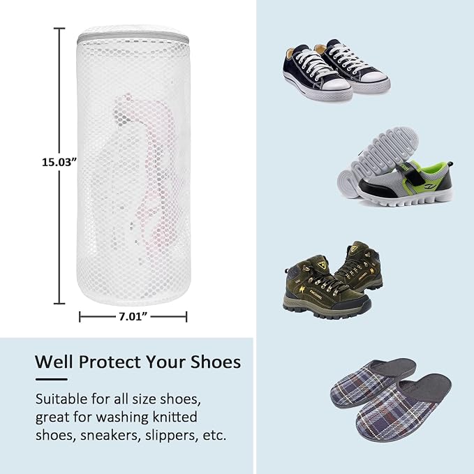 GOGOODA Shoe Washing Bags Mesh Laundry Wash Bag - Image 5
