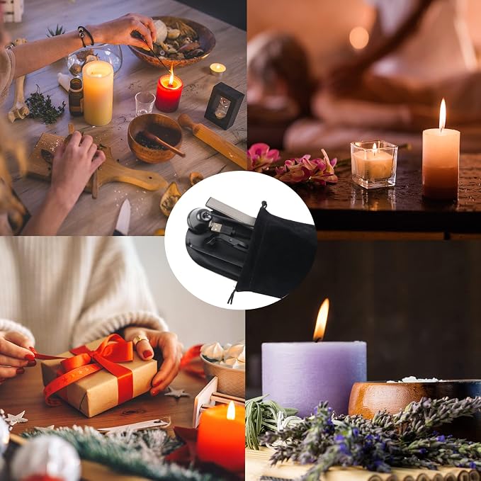 5IN1 Candle Accessory Set, Candle Wick Trimmer Cutter, Candle Snuffer & Candle - Image 8