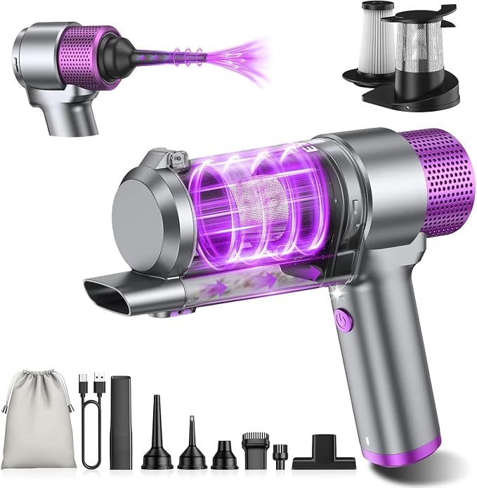 EYYA Handheld Car Vacuum Cleaner Cordless, 16000PA Powerful Hand Held Vacuum by EYYA