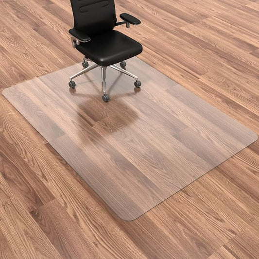 Large Office Chair Mat for Hardwood Floor- 48'' x 60'' Clear Chair Mat for Hard by HOMEK