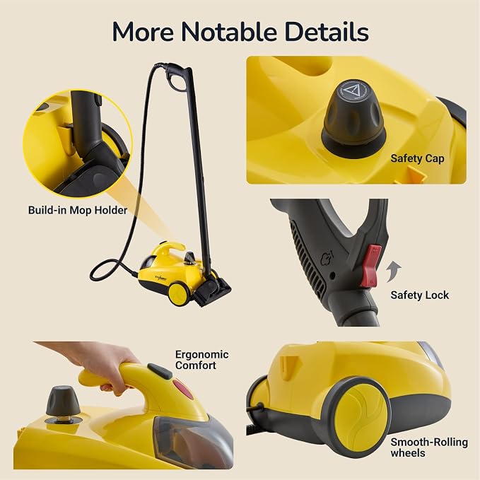 Steam Cleaner with 28-in-1 powerful, deep cleaning - Image 6