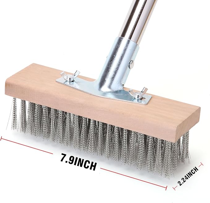 MAXMAN Stainless Steel Floor Scrubber Scrub Brush - Image 4