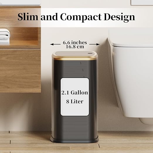 2.1 Gallon Bathroom Trash Can - Image 4