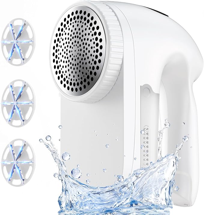 IPX6 Waterproof Washable Electric Fabric Shaver and Lint Remover, Rechargeable by PKBD
