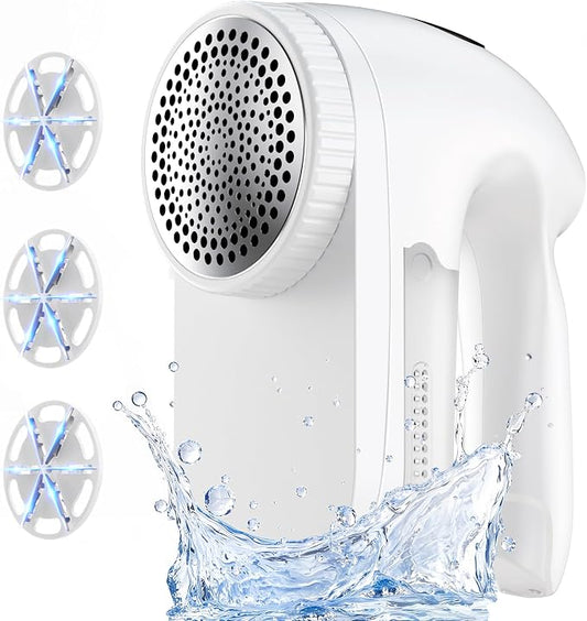 IPX6 Waterproof Washable Electric Fabric Shaver and Lint Remover, Rechargeable by PKBD