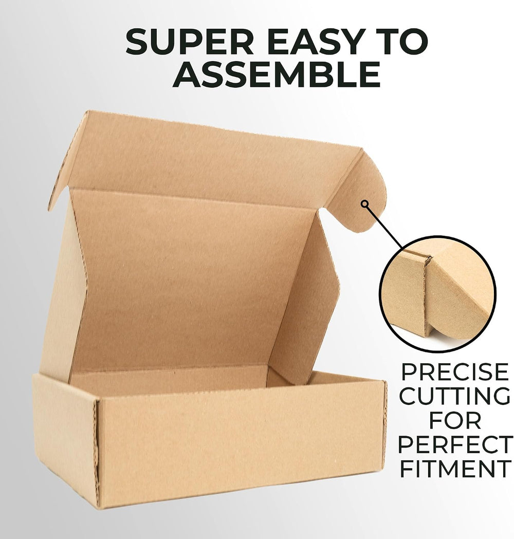 Commercial 32 ECT Shipping Mailer Boxes, 12"x9"x2", 25 Pack