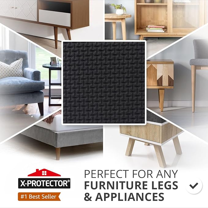 X-PROTECTOR Non Slip Furniture Pads – 24 pcs Premium Furniture Grippers 2"! - Image 2