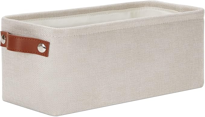 DULLEMELO Small Storage Basket, Toilet Paper Basket Narrow Storage Bin by DULLEMELO