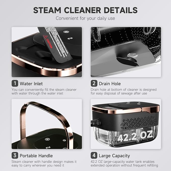Steam Cleaner, Portable Steamer - Image 5