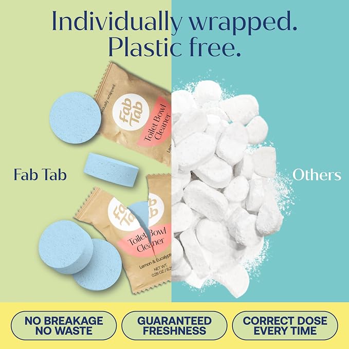 Fab Tab Toilet Bowl Cleaner Tablets, Powerful Stain Removal, No Harsh Chemicals - Image 5