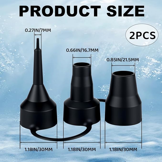 3 Size Air Pump Nozzle Replacement Set - Image 2