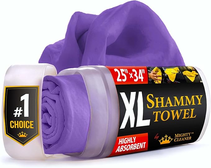 Premium XL Shammy Towel for Car by MightyCleaner