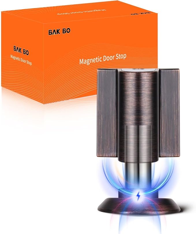Bak Bo Magnetic Door Stoppers 2 Pack Bottom of Door Holder Keep Door Open No by BakBoHardware