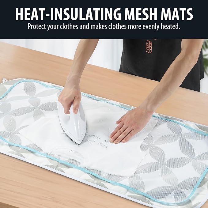 Seiritex Ironing Mat, Portable Ironing Pad 39.4 x 18.9 inch Table Top Iron - Image 2
