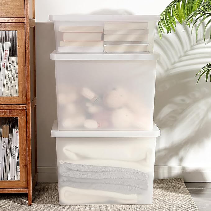 15 Quart Stackable Plastic Storage Bins - Image 5