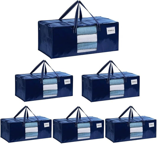 VENO 6 Pack Moving Bags Extra Large Storage Bags by Veno